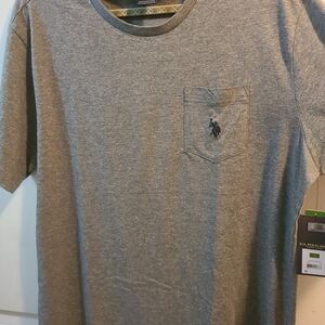 U.S. Polo Assn. Mens T-shirt,Gray, XL